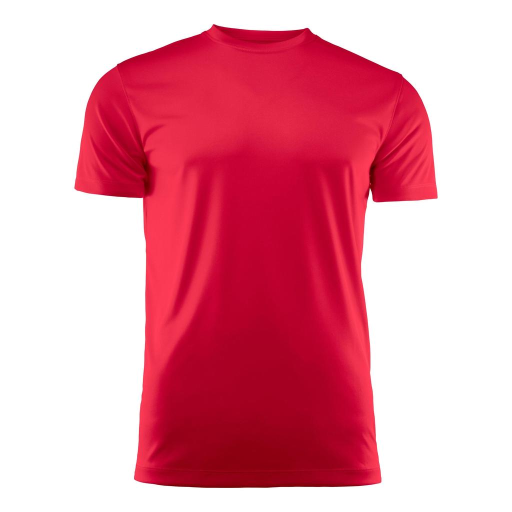 Męski T-shirt Run Active Printer RED