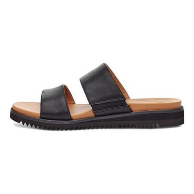 Zyle Slide Comfortable Soft Sole One Strap Flat Fashion Sandals Women Sandals Black 1116371-BLK