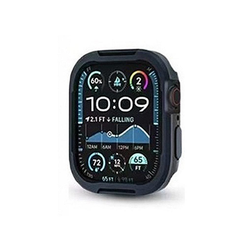 

Metal+TPU 2 in1 WatchCase for Apple Watch Ultra 3 2 49mm 11 10 9 8 46mm 45 41 40mm Bumper Frame Protector for iwatch Luxury Case 49mm (Ultra 3 2 1) синій