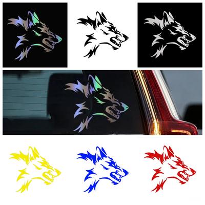 Wolf Head Car Sticker Vinyl Decal For Car Bumper Motorcycle Window DIY  Decoration Waterproof Durable