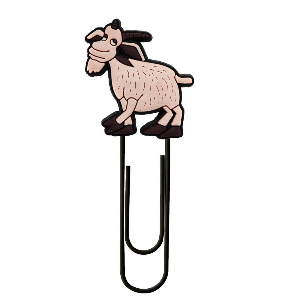 Small Animal Cartoon PVC Paper Clip Bookmark Spinner - Cute DIY Office Decoration
