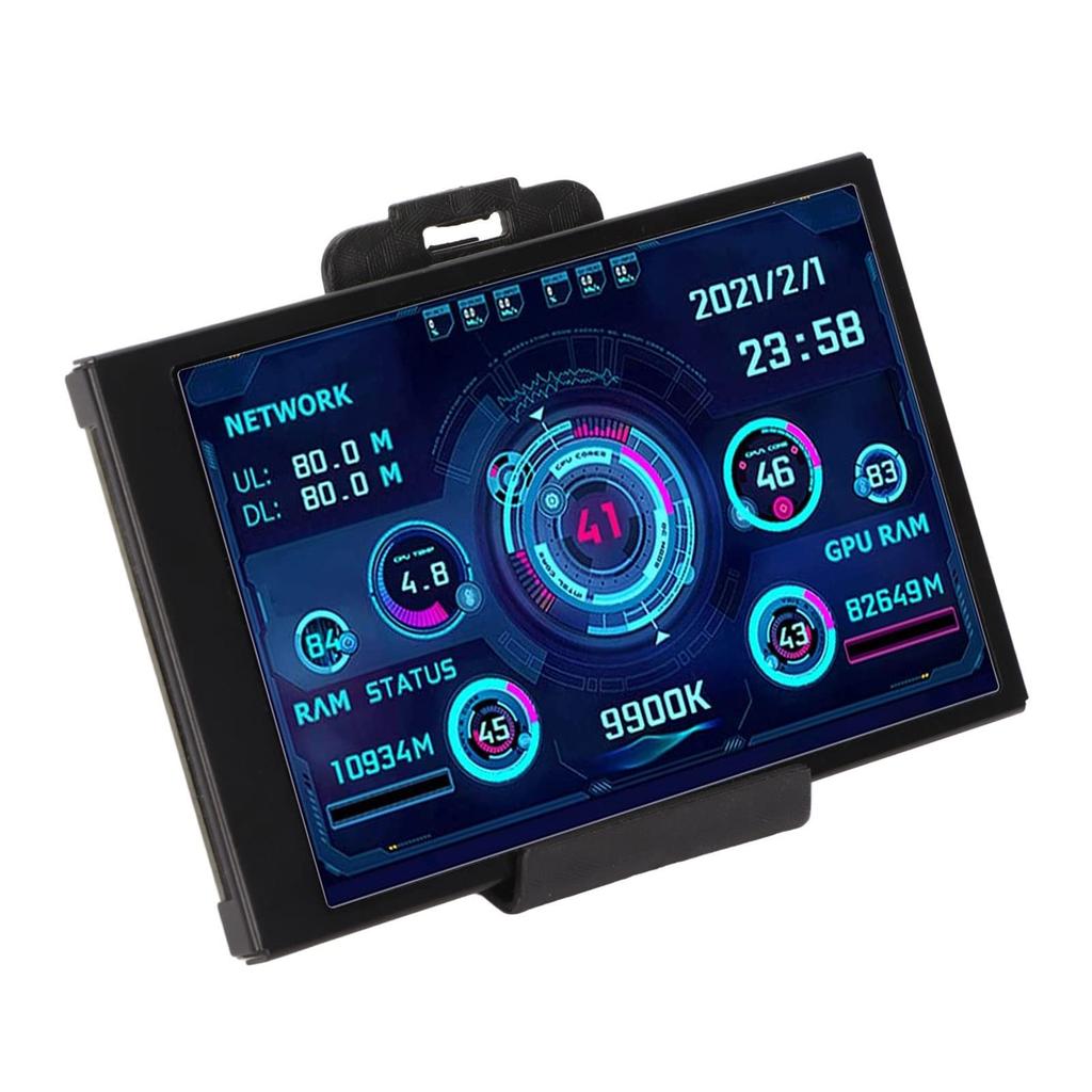 Vbestlife Inch IPS USB Mini AIDA64 PC CPU RAM Data Temperature PC Sensor Panel Display Temperature Monitor for Computer Mini PC Data Monitor 3.5
