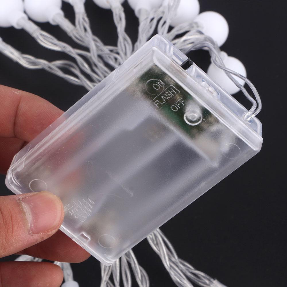 USB/Batterie LED Ball Lichterketten Fee Girlande Wasserdichte Outdoor Lampe Weihnachten Girlande Hochzeit Party Lichter Dekoration