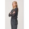 HuiT Loose FiT Long Sleeve T shirT hTwTl6i02T