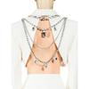 Fashion Shoulder Chain Square Sugar Banquet Formal Dress Accessories Women's Rhinestone