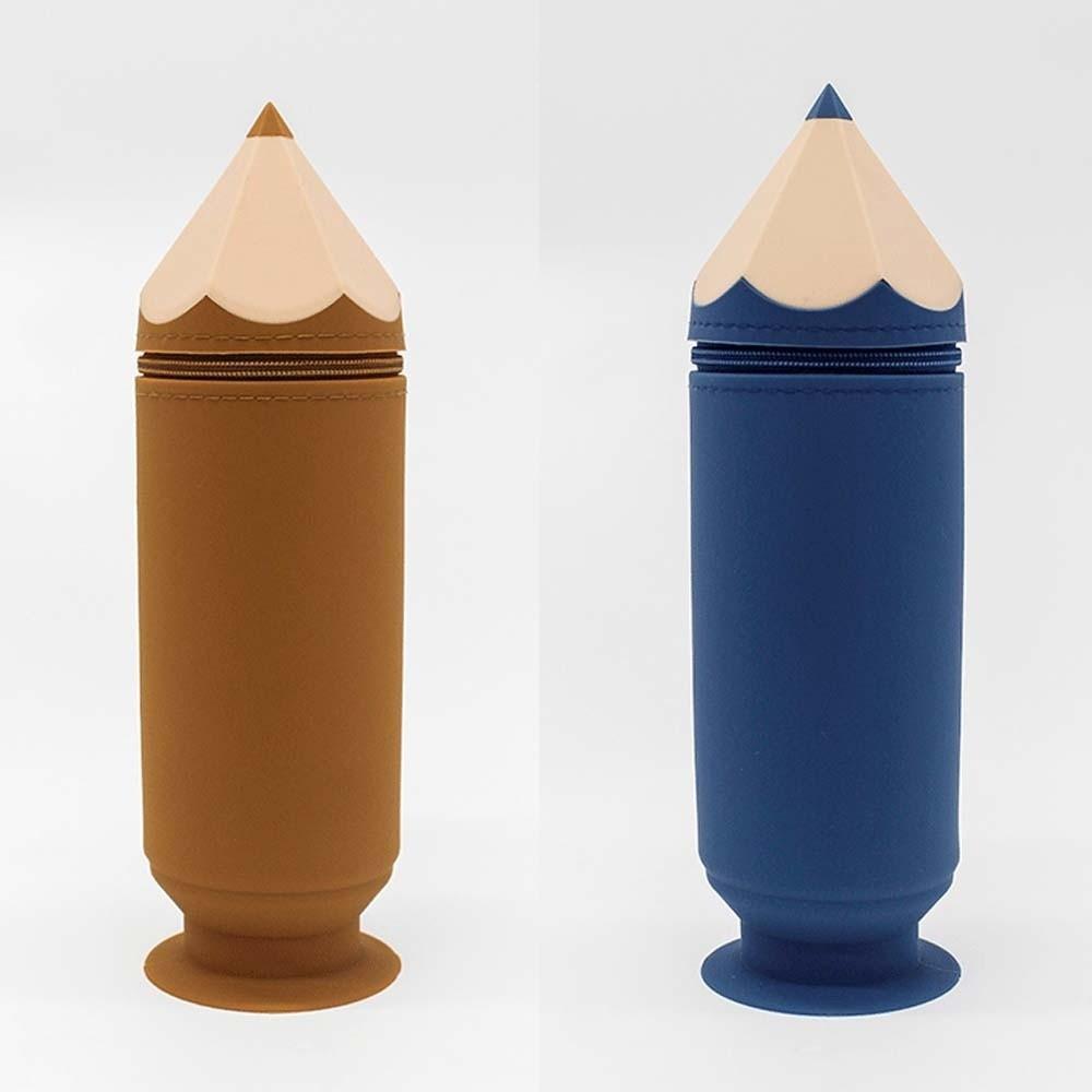 Large Capacity Silicone Pencil Case Creative Stationery Storage Box Makeup Brush Holder  Boys