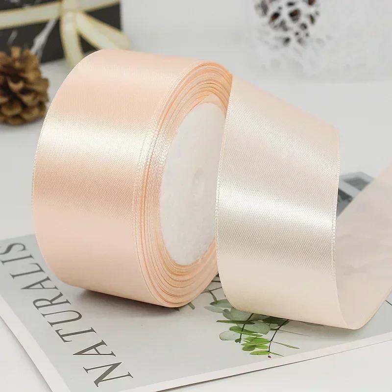 1 Volume 22 Meters Silk Satin Ribbons for Crafts Bow Handmade DIY Gift Wrap Party Wedding Decorative 6/10/15/20/25/40/50mm Tape