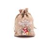 Weihnachtliche Jute-Geschenktaschen mit Kordelzug 21 festliche Designs und 5 Größen für Süßigkeiten und Partygeschenke