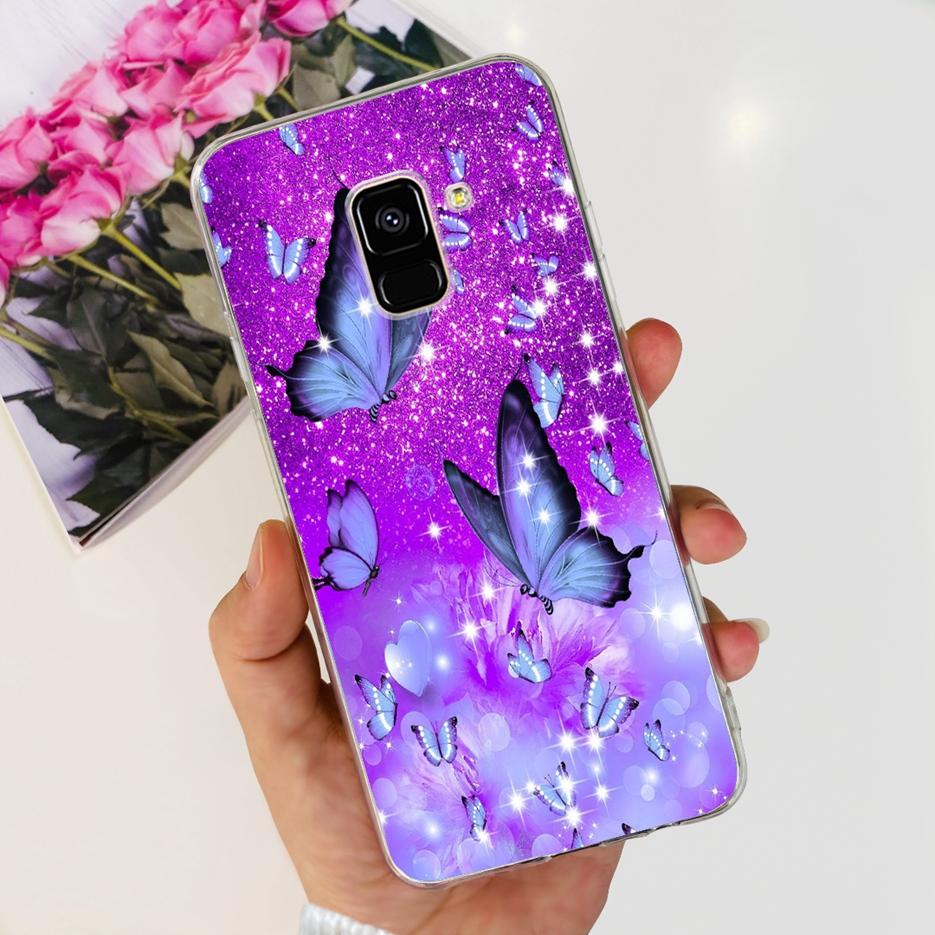 For Samsung Galaxy A8 Plus 2018 Case SM-A730F Luxury Painted Cover Soft Silicone Phone Case For Samsung A8 2018 A530F A8+ Bumper