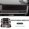 Door Groove Mat For Hyundai Santa Fe 2024 2025 Car Anti-slip Mat Rubber Gate Slot Pads Auto Hyundai Santa Fe Accessories 2024