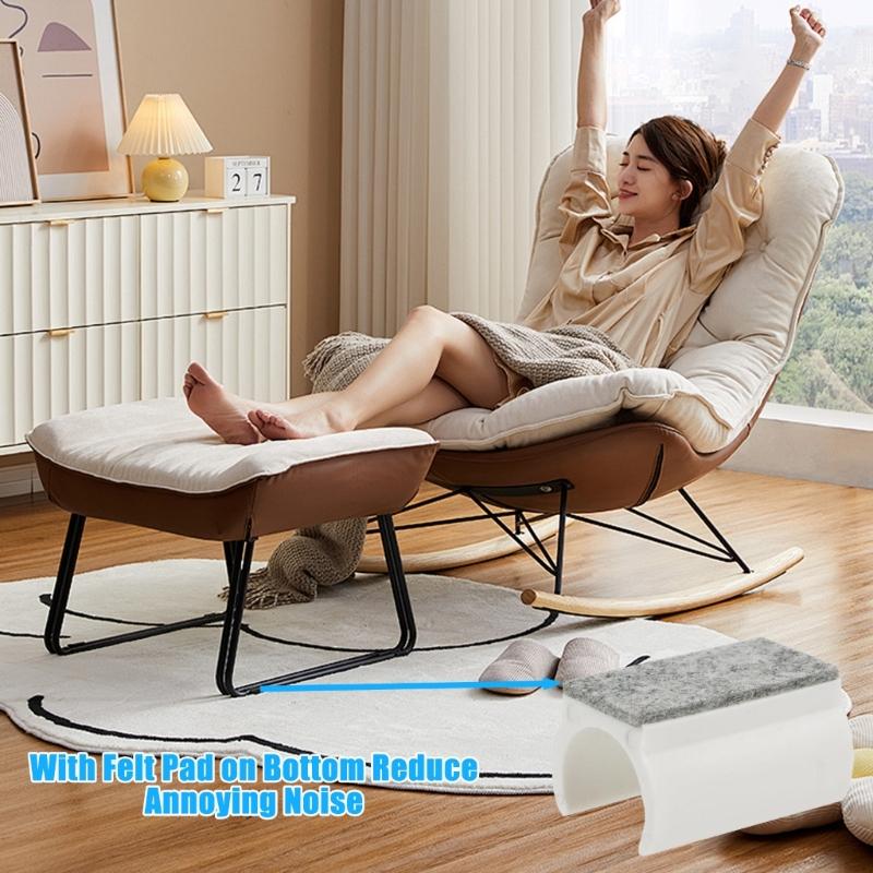 Durability Felted and Plastic Leg Pad U Shaped with Various Furniture Types for Easyly Installation Noise Without