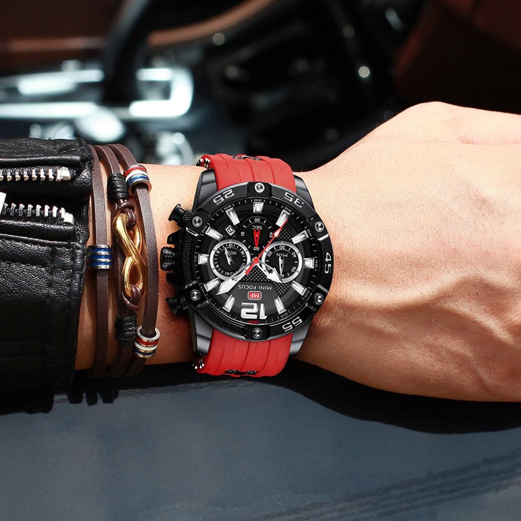 Fashion Men Watch Vintage Quartz Movement Wristwatch Waterproof Round Dial Watch