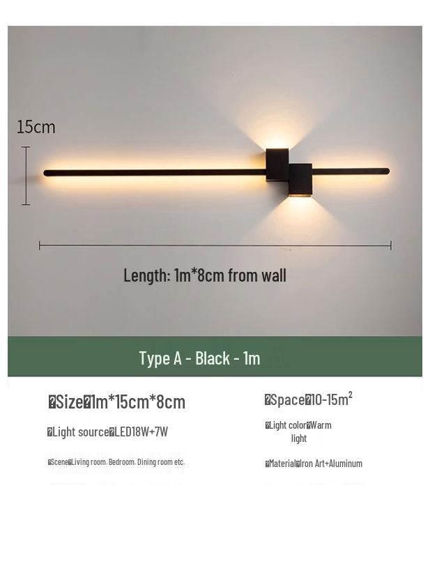 Nordic Minimalist Wall Lamp - Modern Bedroom and Living Room Accent Light