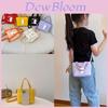 Cute Cartoon Rabbit Strawberry Print Children Shoulder Canvas Bag For Daily Use
