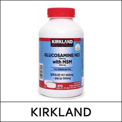 [KIRKLAND] (hp15W) Clorhidrat de glucozamină cu MSM (375 de comprimate) / (hpL)
