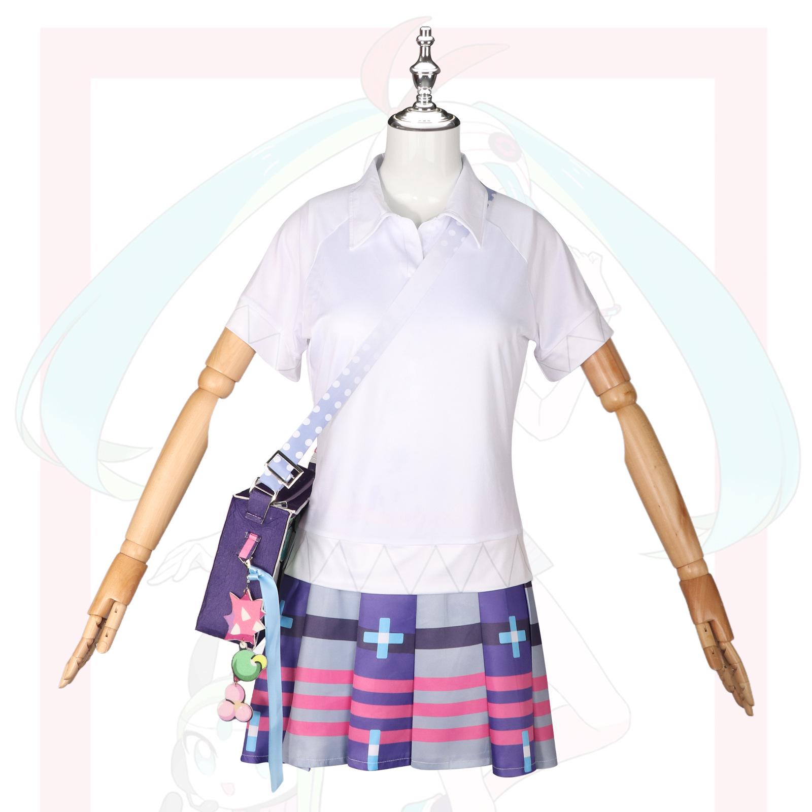 

Hatsune Miku Pokémon Cosplay Costume - Anime Uniform Skirt for Youth Girls One Size