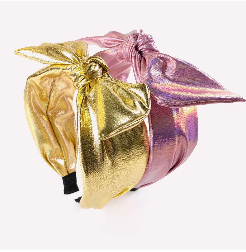 Laser-Oberflächen-Stirnband, Hasenohren, Stoffstirnband mit breiter Krempe, Modeaccessoire, geeignet zum Einkaufen, für Partys und Reisen.