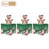 1-10PCS Christmas Gift Father Christmas Elk Christmas Tree Pattern Money Draw Surprise Box Festive Small Gifts Party Supplies