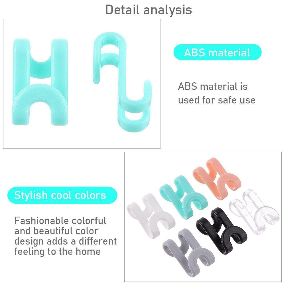 Holders & Racks S Hook Closet Organizer Linking Mini Clothes Hanger Connector Cascading Hook