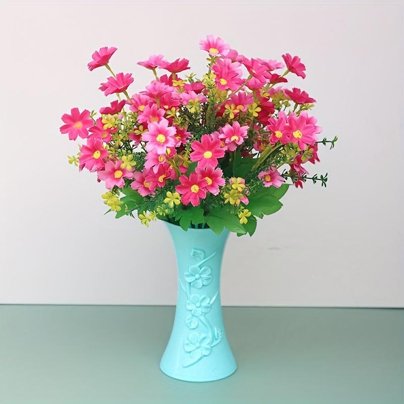 3D Plum Blossom Vase Flower Basket Plastic Vase multi-color handicraft home simulation flower arrangement utensils