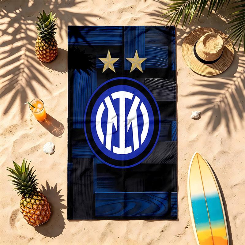 FC Internazionale Milano (5) Theme Beach Towel Sand Resistant Soft And Comfortable Suitable For The Pool Camping Yoga And Diving A Travel