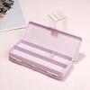 1PC Translucent Frosted Pencil Case Student Storage Pencil Case Multifunctional Double-Sided Macaron Double-Sided Pencil Case