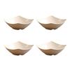 1/4Pcs Disposable Square Serving Bowls Smooth Edges Party Snack Salad Bowl
