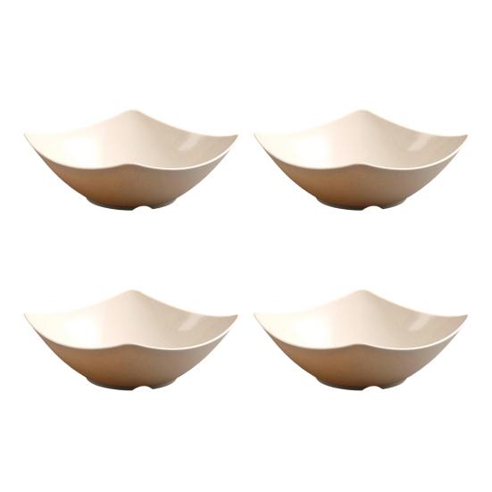 1/4Pcs Disposable Square Serving Bowls Smooth Edges Party Snack Salad Bowl