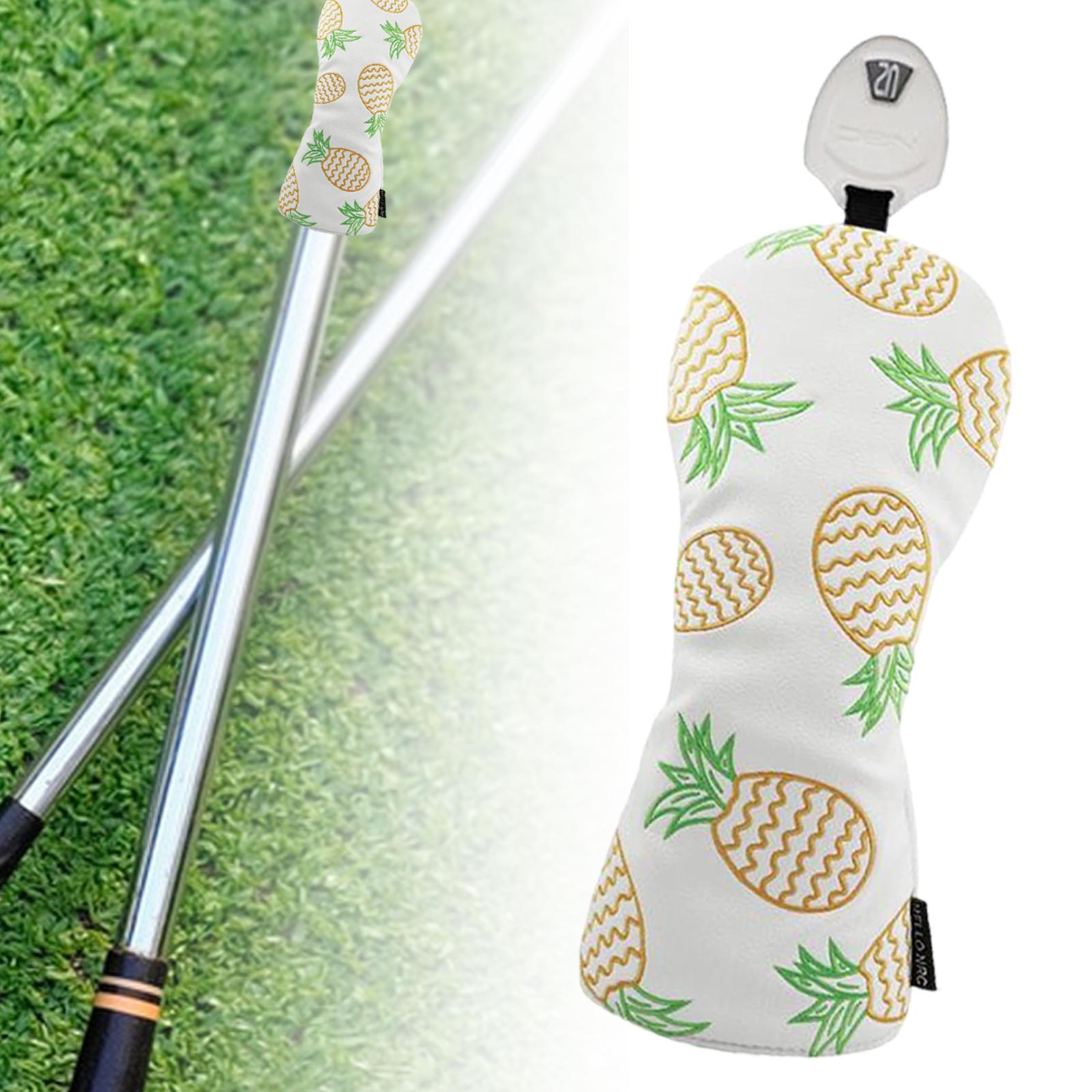 

Golf Head Cover Pineapple Golf Wood Headcover Golfer Gift Golf Cue Protect Case Funny Protector Protective Sleeve for Sports