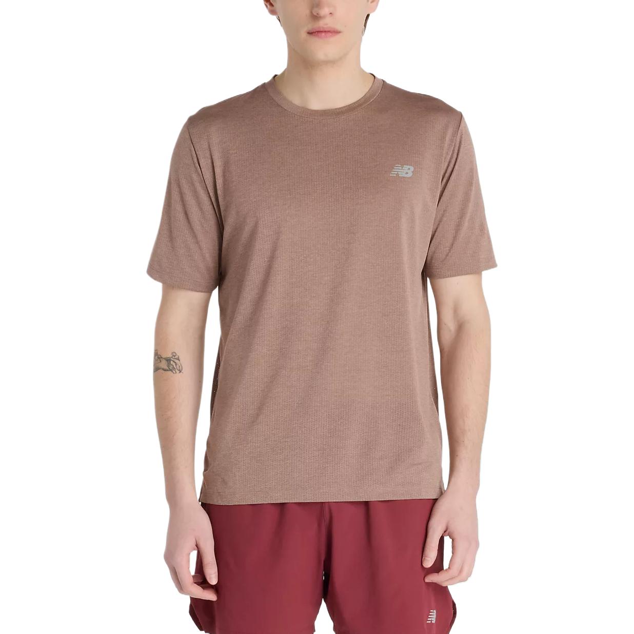New Balance T Shirts Men s Green Crew Neck MT41253EAT 2XL