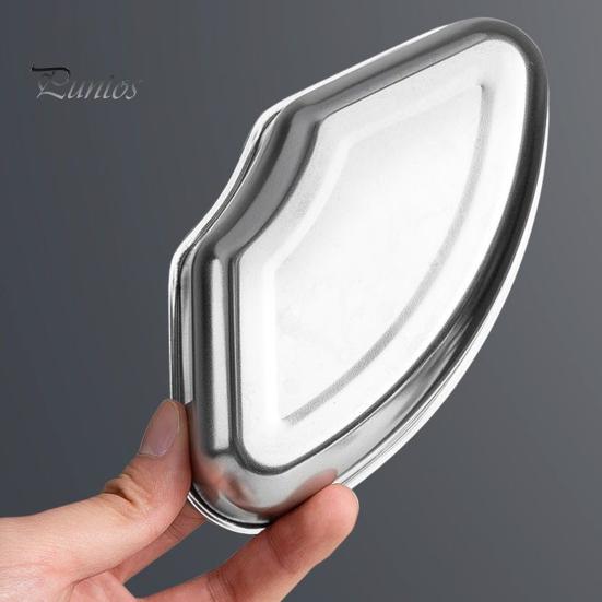Heat Resistant Egg Steamer Stainless Steel Steaming Plate, Fan Shaped Divided Steam Rack, Food Tray Non Stick Culinary Tool for Household Cooking