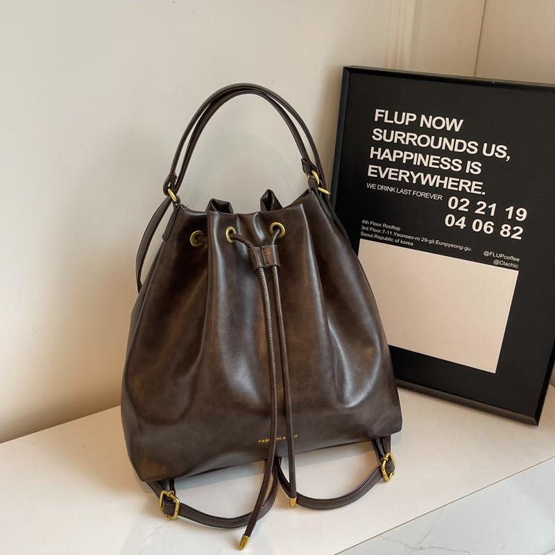 Dámské kožené crossbody kabelky luxusní designové dámské bucket bag dámské kabelky přes rameno móda