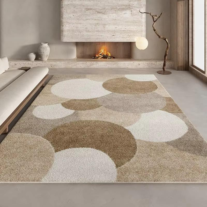 Luxury Living Room Carpet Bedroom Bedside Color Matching Rug Imitation Cashmere Soft Comfortable Foot Mat Large Size Floor Mats