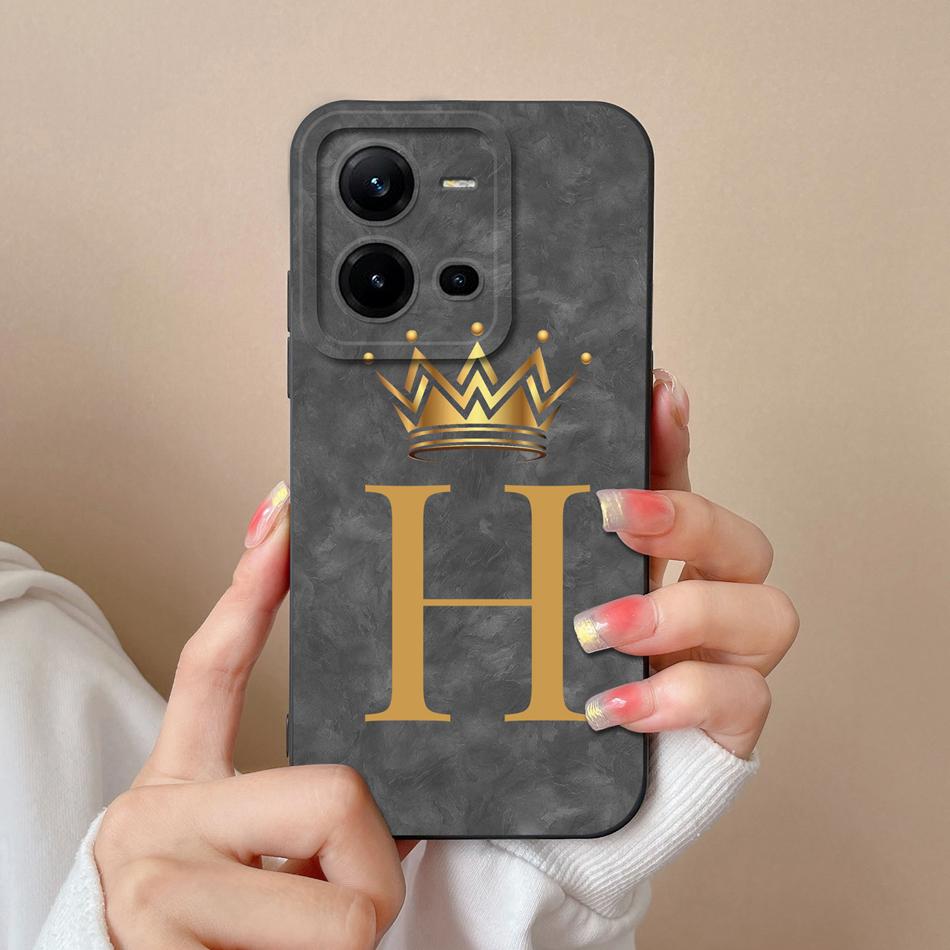 For Vivo V25 V25E Phone Cover Lovely Letters High Quality Case For Vivo V 25 Soft Liquid Silicone Lightweight Anti Drop Fundas