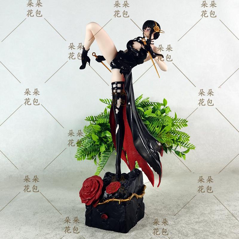 Spy X Family Yor Forger Combat Gk Figure Anime Beautiful Girl Statue Desktop Decoration For Anime Fans And Collectors Model Toy