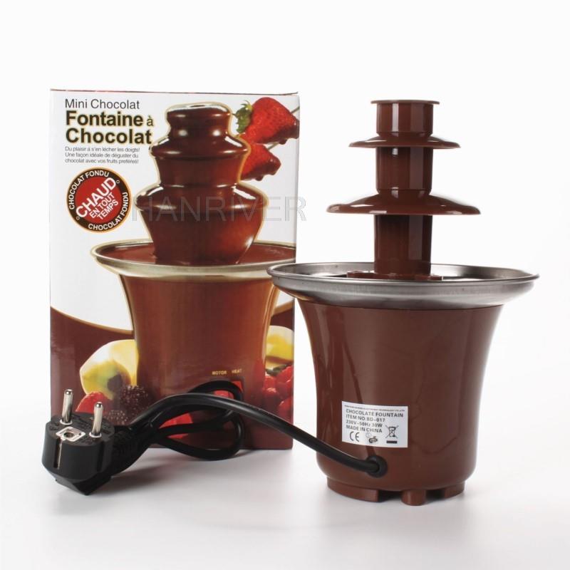 Three-layer Chocolate Fountain Machine Automatic Melting Tower Waterfall Hot Pot Melting Machine Household Commercial