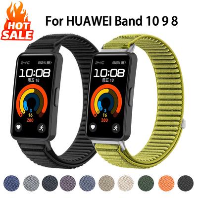 Nylon Loop For Huawei Band 10 8 9 Strap Sport Watchband Bracelet For Huawei Band 10 9 8 Smartwatch Accessories Wristband Correa