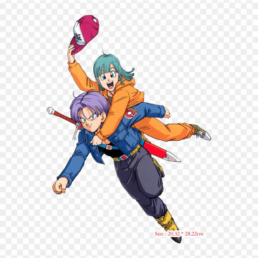 Patches For Clothes Bag Iron On Thermal Stickers Trunks Do Dbs Ssj Trunks Goku Pattern Washable Heat Transfer