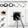 Computer Desk Cable Management Grommet,Zinc Alloy Wire Hole Cover Plate with Brush, for Office Furniture Cabinet Vent Outlet