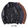 Soft leather jacket Ai Chenwei men's leather jacket leather handsome jacket middle-aged trendy men's new spring and autumn locomotive