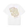 MLB T Shirts Unisex White Crew Neck Thin 3ATSB0343-13WHS