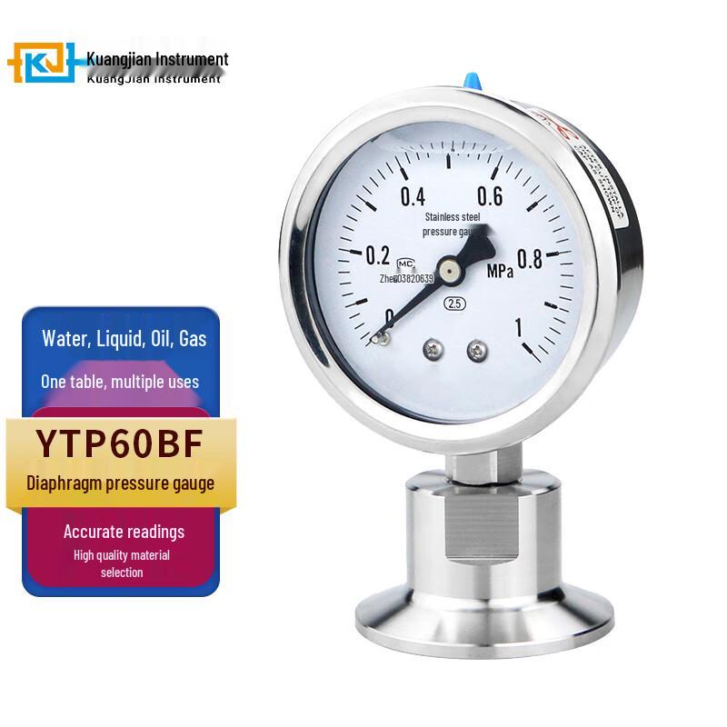 CONJANT YTP-60BF Stainless Steel Diaphragm Pressure Gauge (CN Version)