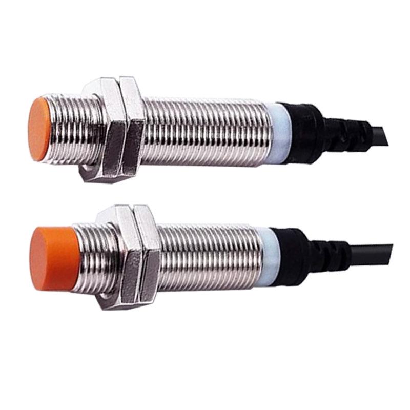 HePu L-Shaped Cylindrical Inductive Proximity Sensor, M8/M12/M18/M30, Normally Open, NPN, Metal.
