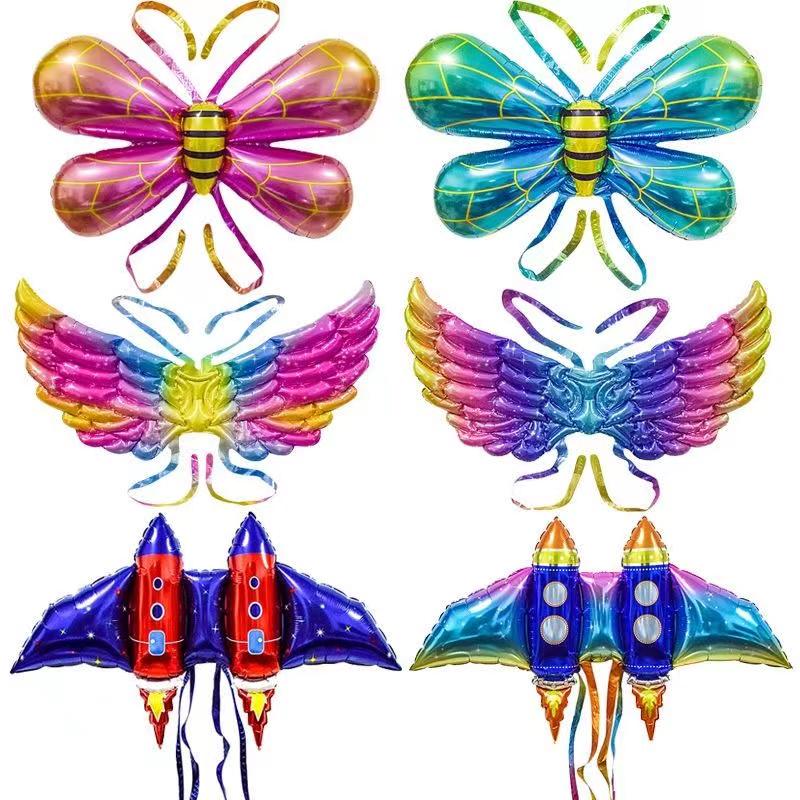 Flashing Luminous Bee Wings Balloon Toy - Kids' Inflatable Festival Gift