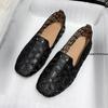 Fashion Large Size 42 Square Toe Summer Shoes Women Embroidery Designer Shoes Soft Slipon Loafers Moccasin Leisure Women's Ballet Flats