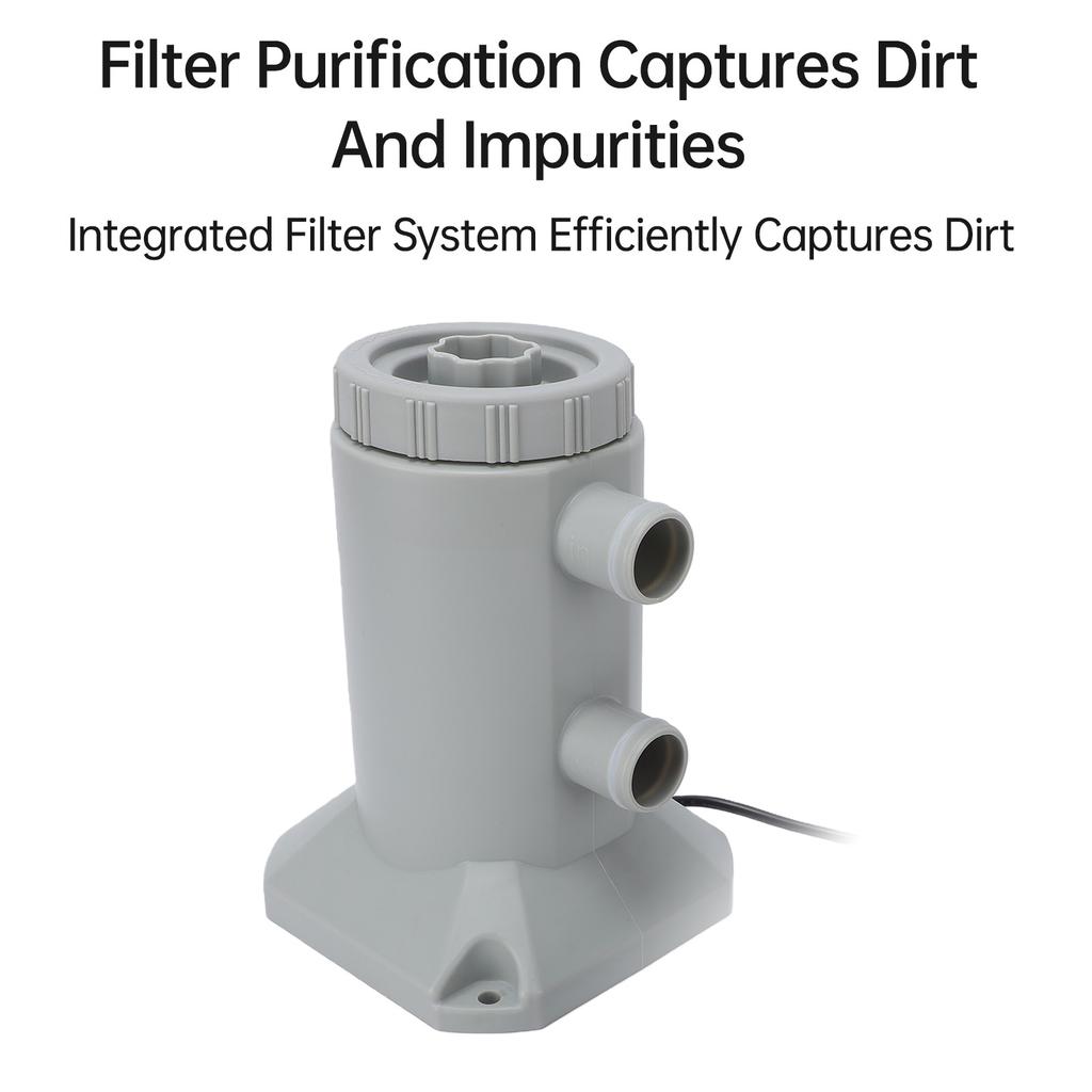 530 GPH Above Ground Pool Filter Pump Complete Kit with Hose Long Lasting Sealed Resilience Design for Small To Medium