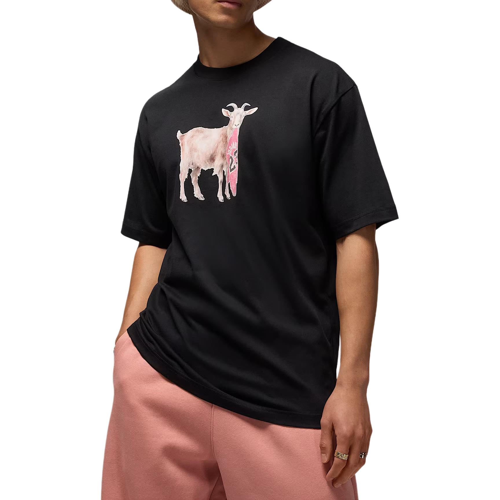 

Jordan Pattern Print Crew Neck Drop Shoulder Short Sleeve T-Shirt Men T-Shirts Black IF0786-010 XL