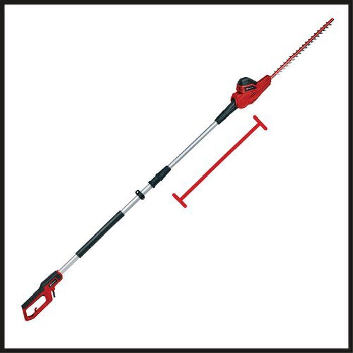Einhell taille-haies télescopique gc-hh 5056 (500 w, longueur de coupe 47 cm, extensible 170-250 cm)