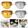 Modern Hammered Metal Ice Buckets Set Of 2 Gift Ice Container Set For Chilling Wine Beer And Cocktails At Gatherings