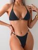 Triangle Strap Pearl Sexy Bikini Split Swimsuit